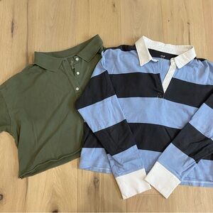 Aerie | Polo Collared Tshirt Bundle 💚🩵